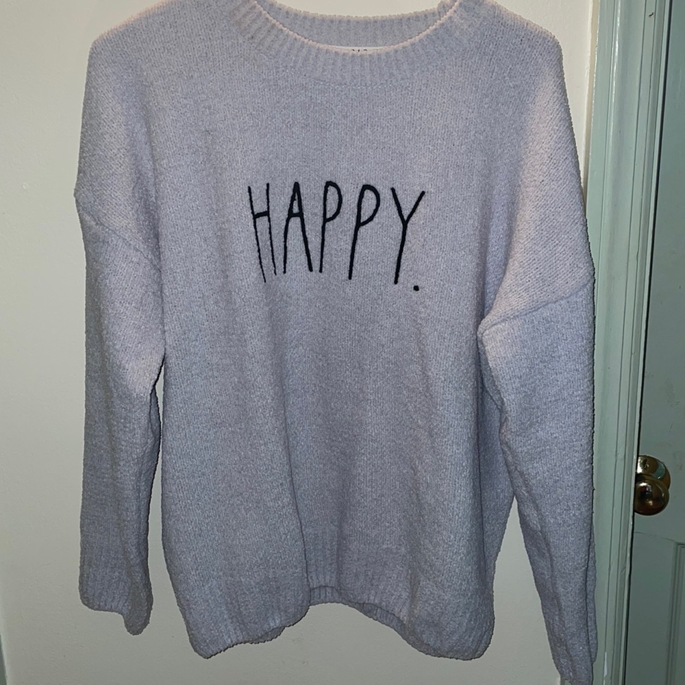 Rae Dunn “Happy” Sweater